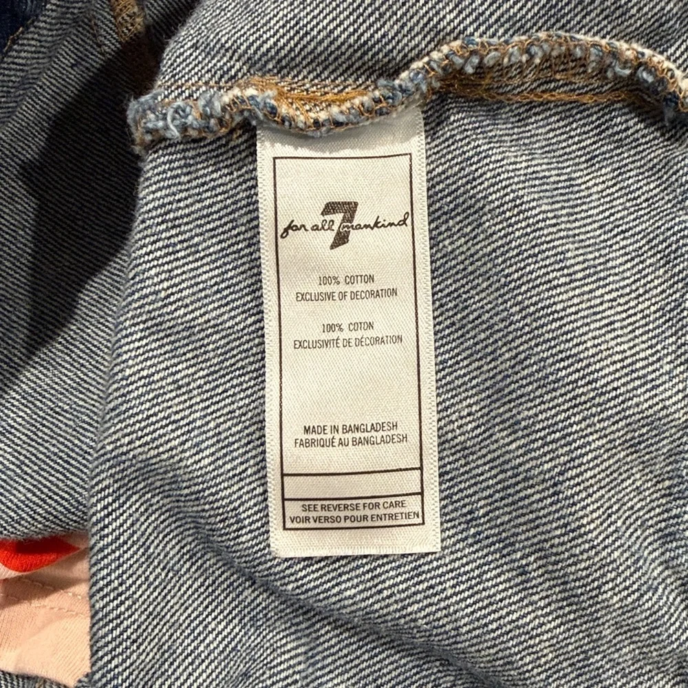 7 FOR ALL MANKIND Pink Denim Tulip Spring Short Sleeve Overall Dress Size‎ 3T